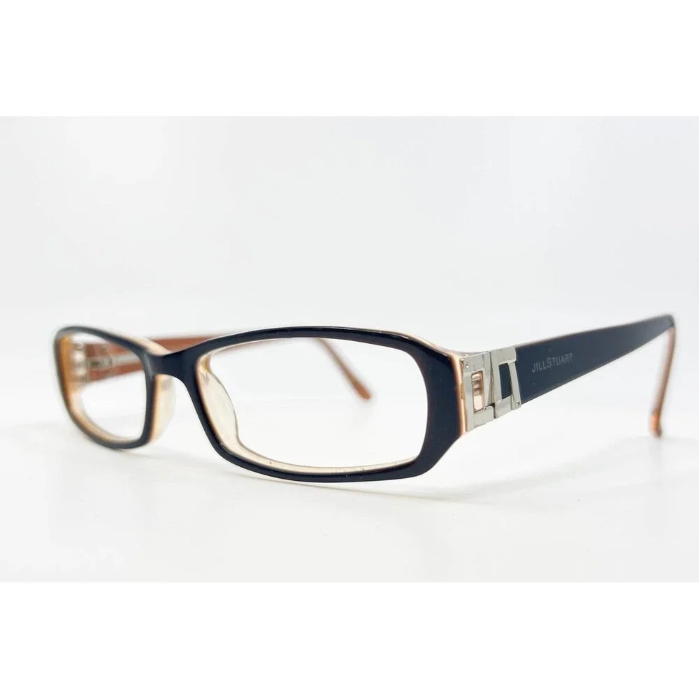 Jill Stuart Eyeglasses Women Black Brown JS 270-3 Rectangular 53-16-135